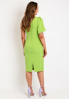 Castings One Sleeve Pencil Midi Dress, Lime Green