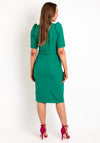 Castings Belted Wrap Waist Midi Dress, Green