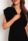 Castings Ruched Side Midi Dress, Black