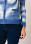 Castle Of Ireland Knit Zip Through Cardigan, Blue