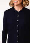 Castle of Ireland Textured Knit Cardigan, Navy
