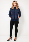 Castle Of Ireland Knit Zip Through Jacket, Navy