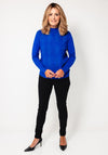 Castle Of Ireland Diamond Knit Jumper, Blue