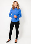Castle Of Ireland Rhinestone Collar Neck Jumper, Blue