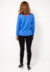 Castle Of Ireland Rhinestone Collar Neck Jumper, Blue