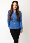 Castle of Ireland Textured Knit Cardigan, Blue