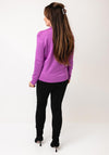 Castle of Ireland Embroidered Jumper, Purple