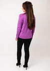 Castle of Ireland Funnel Neck Embellished Jumper, Purple