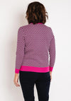 Castle of Ireland Zip Up Print Cardigan, Antique Rose