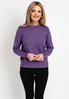 Castle Of Ireland Triangle Printed Knit Sweater, Lavendula