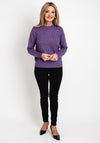 Castle Of Ireland Triangle Printed Knit Sweater, Lavendula