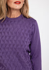 Castle Of Ireland Triangle Printed Knit Sweater, Lavendula