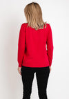 Castle Of Ireland Triangle Printed Knit Sweater, Sangria