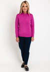 Castle Of Ireland Diamante Notch Collar Sweater, Rose Parfait