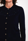 Castle of Ireland Rhinestone Pattern Cardigan, Night Sky