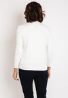 Castle of Ireland Rhinestone Pattern Cardigan, White Choc