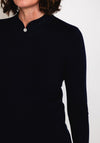 Castle of Ireland Embellished Notch Neckline Sweater, Night Sky
