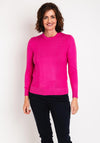 Castle of Ireland Rhinestone Ribbed Sweater, Antique Rose