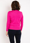 Castle of Ireland Rhinestone Ribbed Sweater, Antique Rose