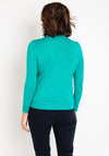 Castle of Ireland Rhinestone Ribbed Sweater, Spring Leaf