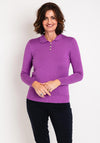 Castle of Ireland Diamante Flat Collar Sweater, Aster