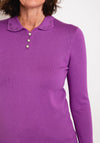 Castle of Ireland Diamante Flat Collar Sweater, Aster