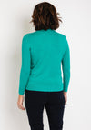 Castle of Ireland Diamante Flat Collar Sweater, Spring Leaf