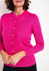 Castle of Ireland Embroidered Rhinestone Cardigan, Antique Rose