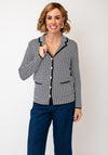 Castle Of Ireland Patterned Embellished Jacket, Navy