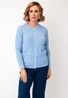 Castle Of Ireland Textured Button Up Cardigan, Blue