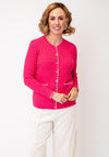Castle Of Ireland Textured Button Up Cardigan, Pink