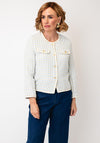 Castle Of Ireland Woven Textured Jacket, Gold