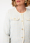Castle Of Ireland Woven Textured Jacket, Gold