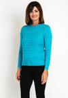 Castle Of Ireland Triangle Printed Knit Sweater, Laurel