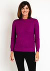 Castle Of Ireland Triangle Printed Knit Sweater, Loganberry