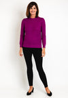 Castle Of Ireland Triangle Printed Knit Sweater, Loganberry