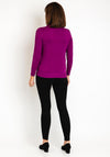 Castle Of Ireland Triangle Printed Knit Sweater, Loganberry