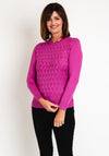 Castle Of Ireland Triangle Printed Knit Sweater, Rose Parfait