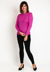 Castle Of Ireland Triangle Printed Knit Sweater, Rose Parfait