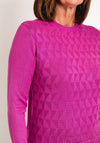 Castle Of Ireland Triangle Printed Knit Sweater, Rose Parfait