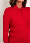 Castle Of Ireland Scallop Collar Sweater, Sangria