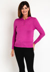 Castle Of Ireland Diamante Flat Collar Sweater, Rose Parfait