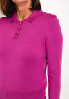 Castle Of Ireland Diamante Flat Collar Sweater, Rose Parfait