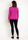 Castle Of Ireland Diamante Flat Collar Sweater, Rose Parfait