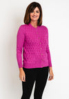 Castle Of Ireland Triangle Printed Cardigan, Rose Parfait