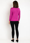 Castle Of Ireland Triangle Printed Cardigan, Rose Parfait