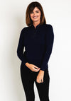 Castle Of Ireland Diamante Notch Collar Sweater, Night Sky