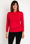 Castle Of Ireland Diamante Notch Collar Sweater, Sangria