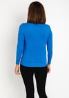 Castle Of Ireland Diamante Notch Collar Sweater, Sea Spirit