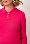 Castle Of Ireland Knitted Button Up Cardigan, Pink